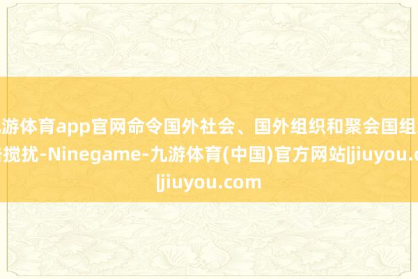 九游体育app官网命令国外社会、国外组织和聚会国组织伏击搅扰-Ninegame-九游体育(中国)官方网站|jiuyou.com