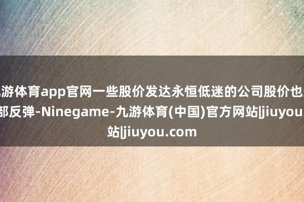 九游体育app官网一些股价发达永恒低迷的公司股价也迎来底部反弹-Ninegame-九游体育(中国)官方网站|jiuyou.com
