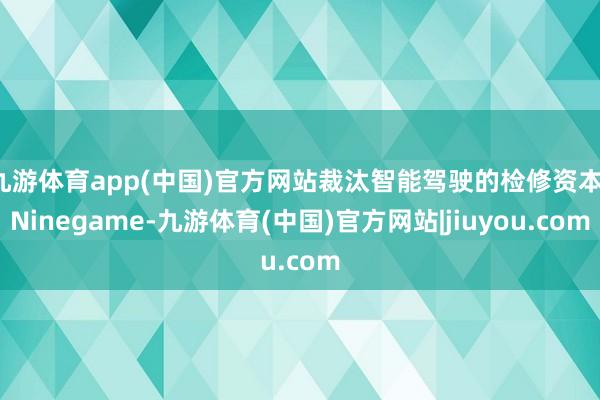 九游体育app(中国)官方网站裁汰智能驾驶的检修资本-Ninegame-九游体育(中国)官方网站|jiuyou.com